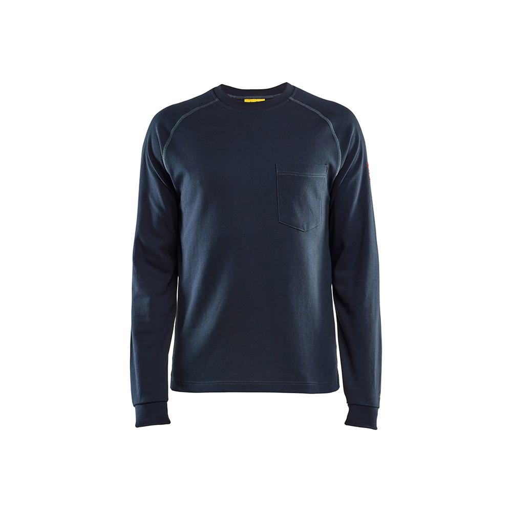 Navy Blue Hi-Vis Flame Resistant Top