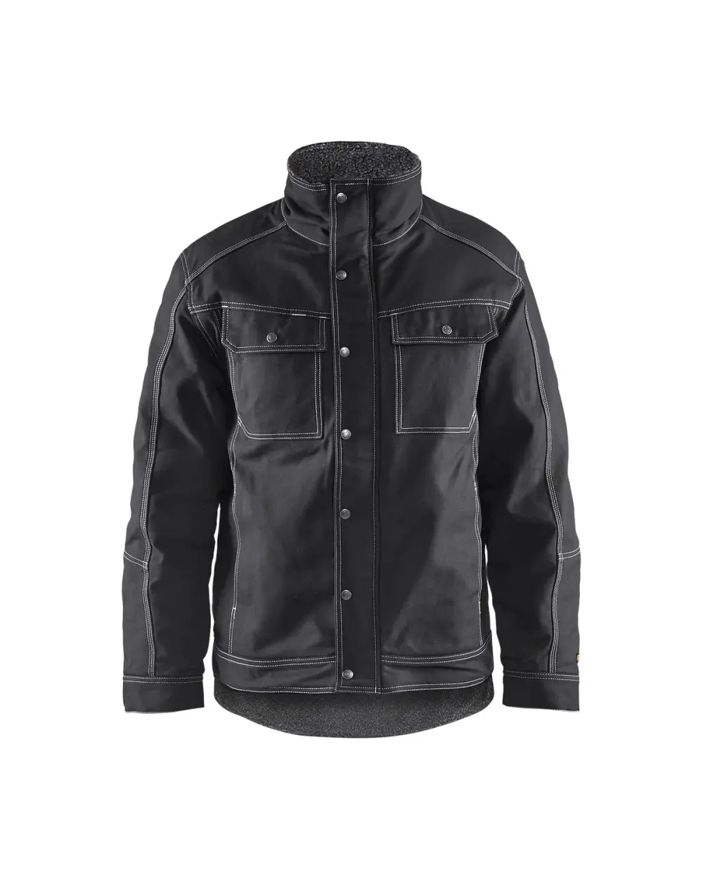 Black & White Fleece Lined Jacket